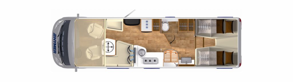 HYMER B-Class Masterline BML I 880 Floor Plan