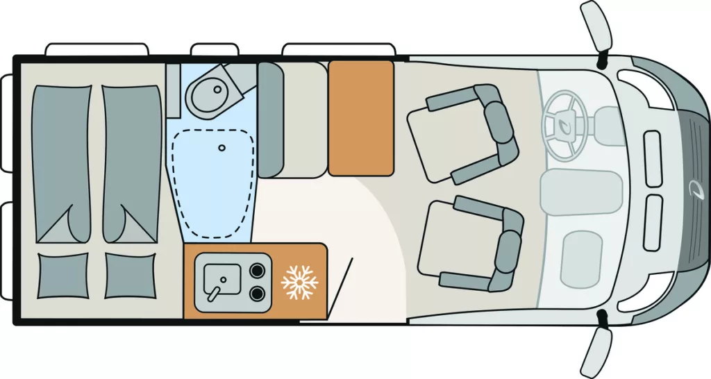 Dethleffs Globetrain 540 DR layout